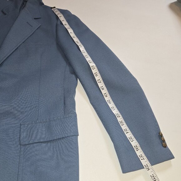 Vintage Hardwick Clothes Sport Coat Blazer Mens 43L Blue Sport Coat USA 2 Button - Picture 7 of 11